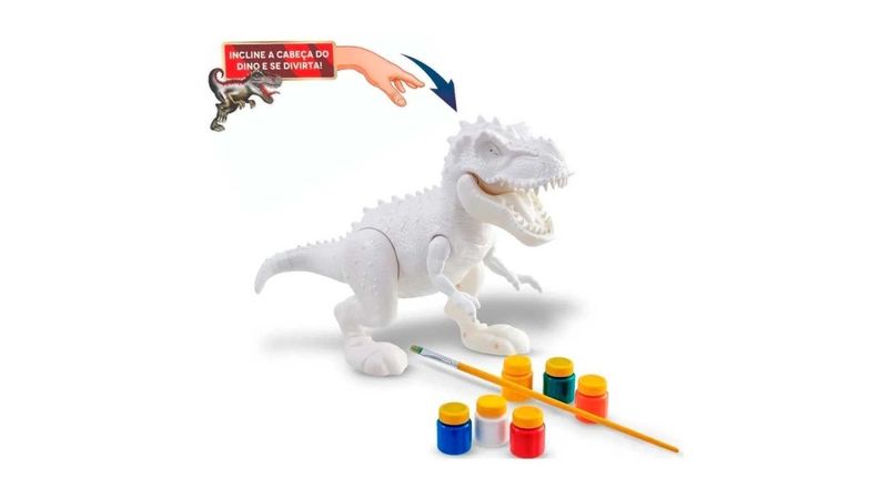 Dinossauro de Brinquedo Rex Attack para Pintura Adijomar