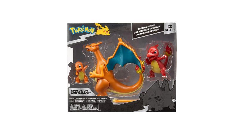 Compre Pokemon - Pack Evolução - Charmander, Charizard e