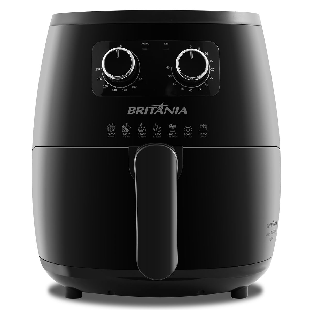 Fritadeira Air Fryer Britânia BFR22PG Revestimento Gold 6L 1500W