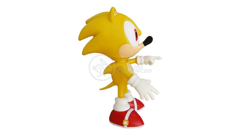 Boneco Sonic Amarelo Grande Super Size 23Cm - Sonic - Casa & Vídeo