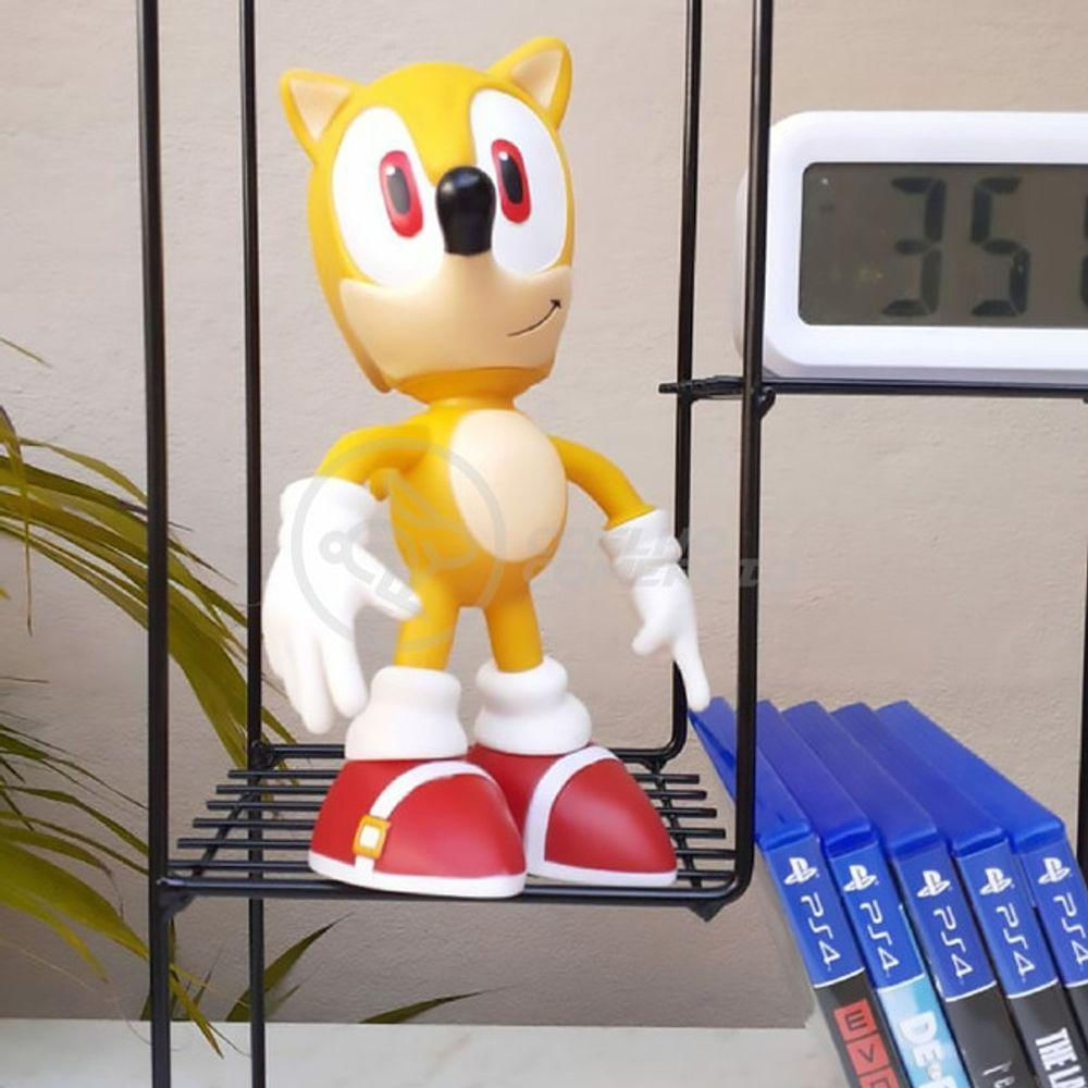 Boneco Sonic Amarelo Grande Super Size 23Cm - Sonic - Casa & Vídeo