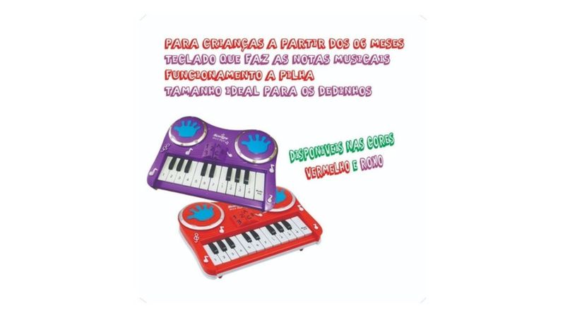 Brinquedo Infantil Teclado Piano Musical com Karaoke - Chic Outlet