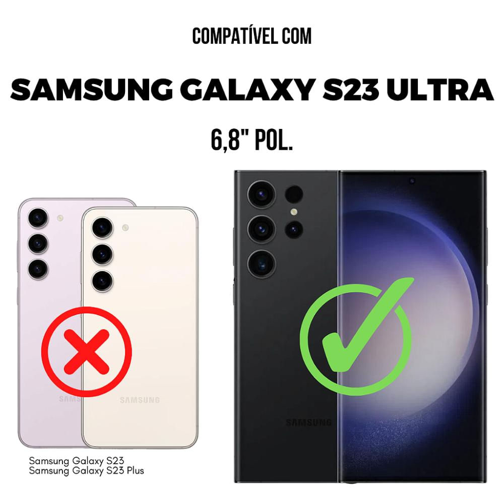 Capa para Samsung Galaxy S23 Ultra - Symetric Preta - Gshield - Gshield -  Capas para celular, Películas, Cabos e muito mais