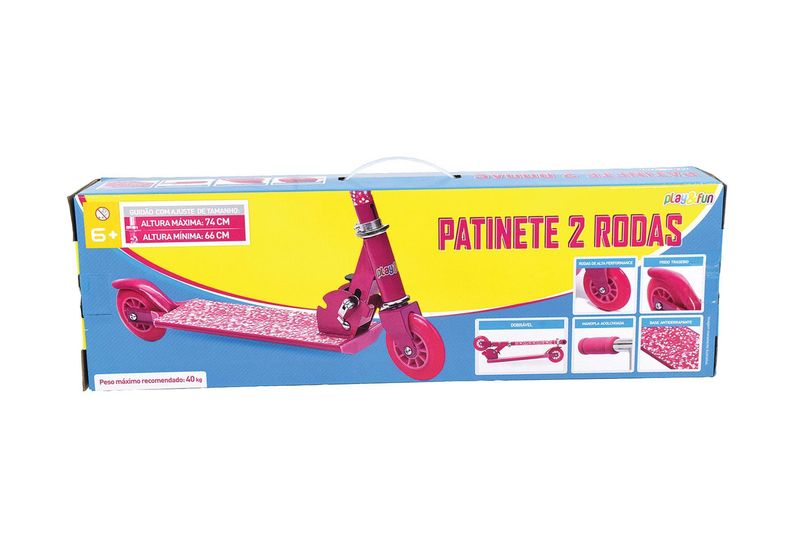 Patinete-Infantil-2-Rodas-Play-Fun-Rosa-1672797b