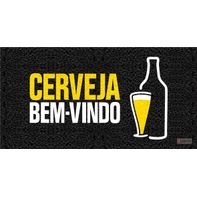 Tapete Capacho Cerveja Bem-Vindo 62X32