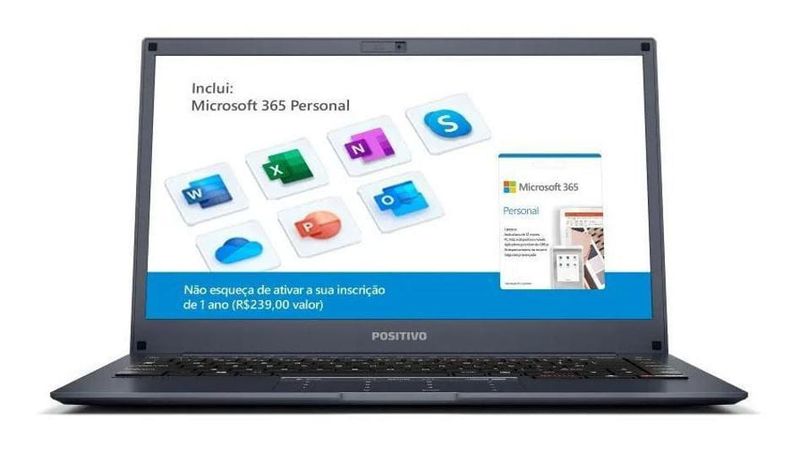 Notebook Positivo Motion 4Gb 128Gb 14Pol Windows 10 E Office 365 1