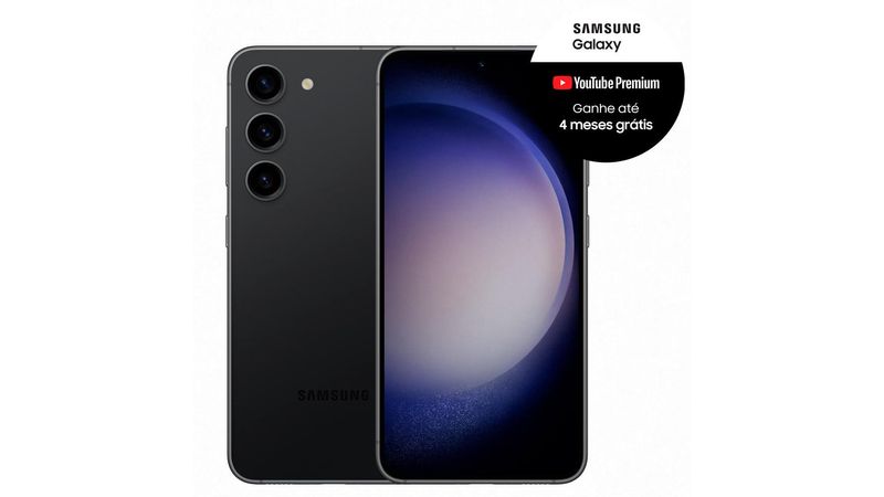 Black Friday! Smartphone Samsung Galaxy S23 256GB Preto 5G 8GB RAM 6 1” Câm  Tripla + Selfie 12MP - 256GB - Preto