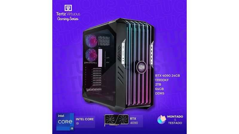 PC Gamer TERTZ Illustrious, RTX 4090 24GB, 13700KF, 1TB, 32GB DDR5, Water  Cooler 360mm, Chipset Z790 - Computador Gamer - Magazine Luiza