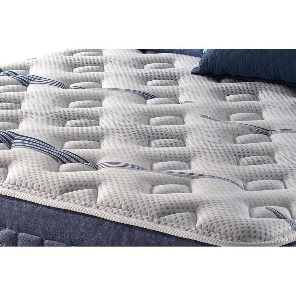 Cama Box Baú King: Colchão Molas Anjos Masterpocket Ensacadas Blue Sea +  Base Branco(193X203) - Casa & Vídeo