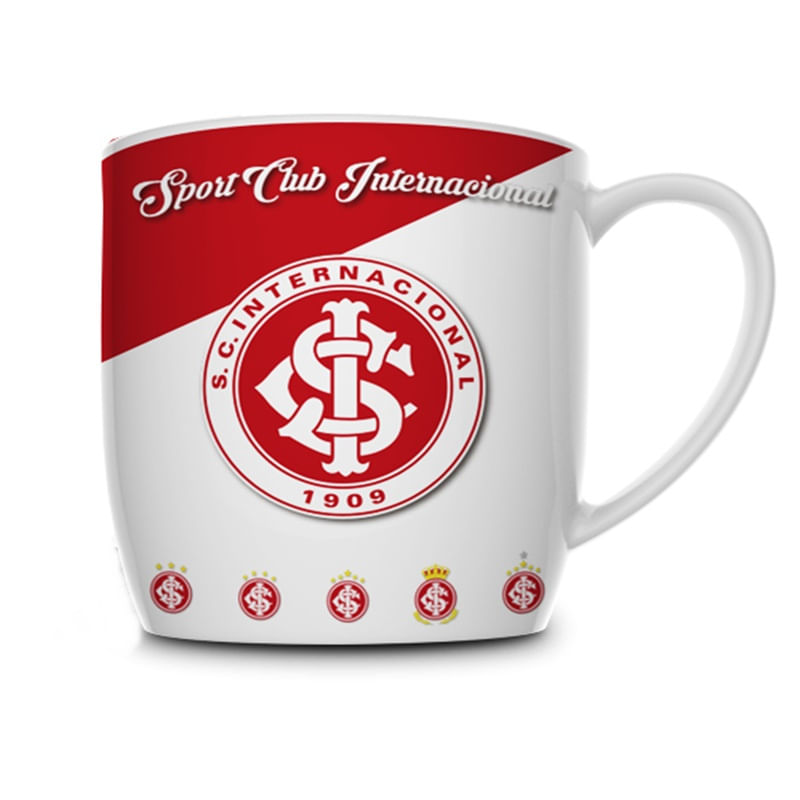 Caneca Porcelana Premium BrasFoot Inter Serie Ouro 360 ML Urban