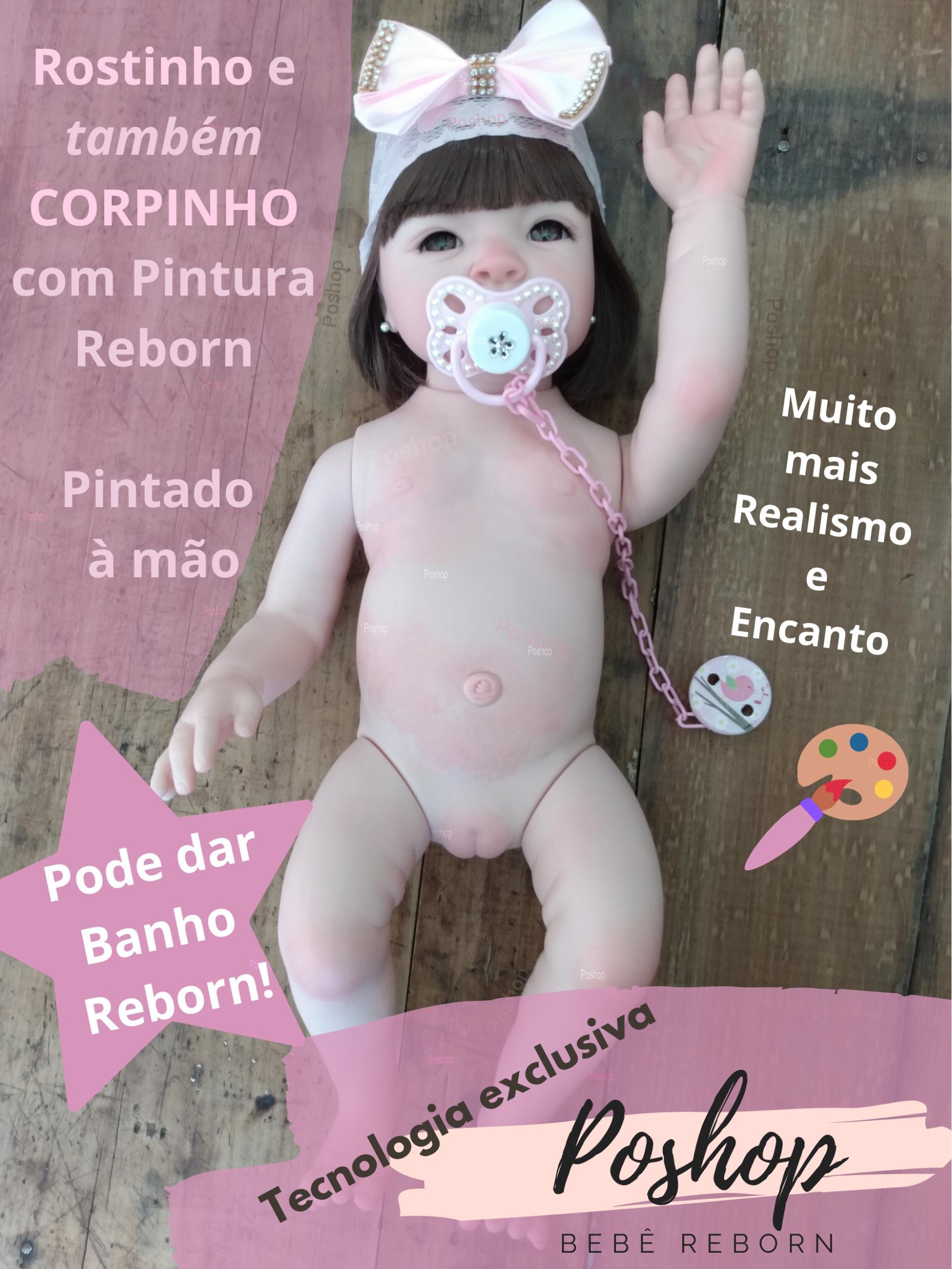 Boneca Bebê Reborn Realista Artesanal 100 % Silicone Menina - Casa