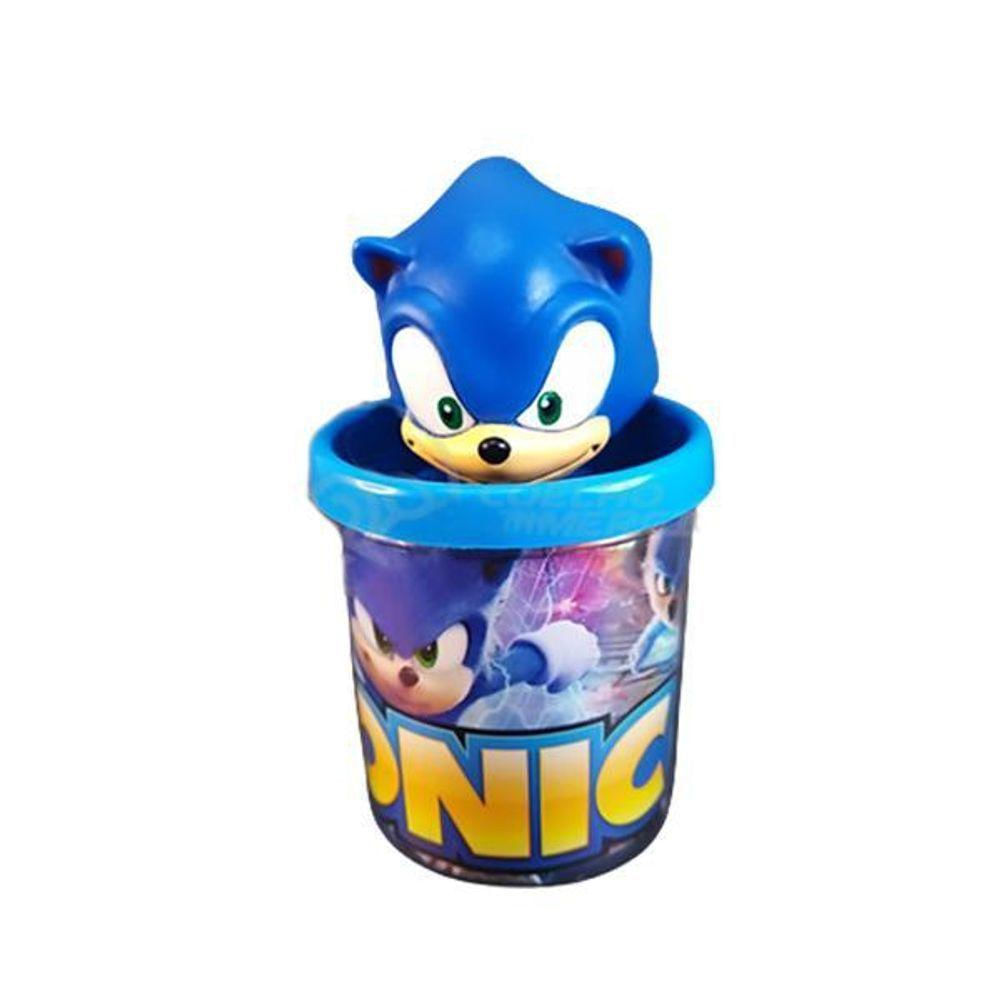 Kit Sonic The Hedgehog Caneca + Boneco