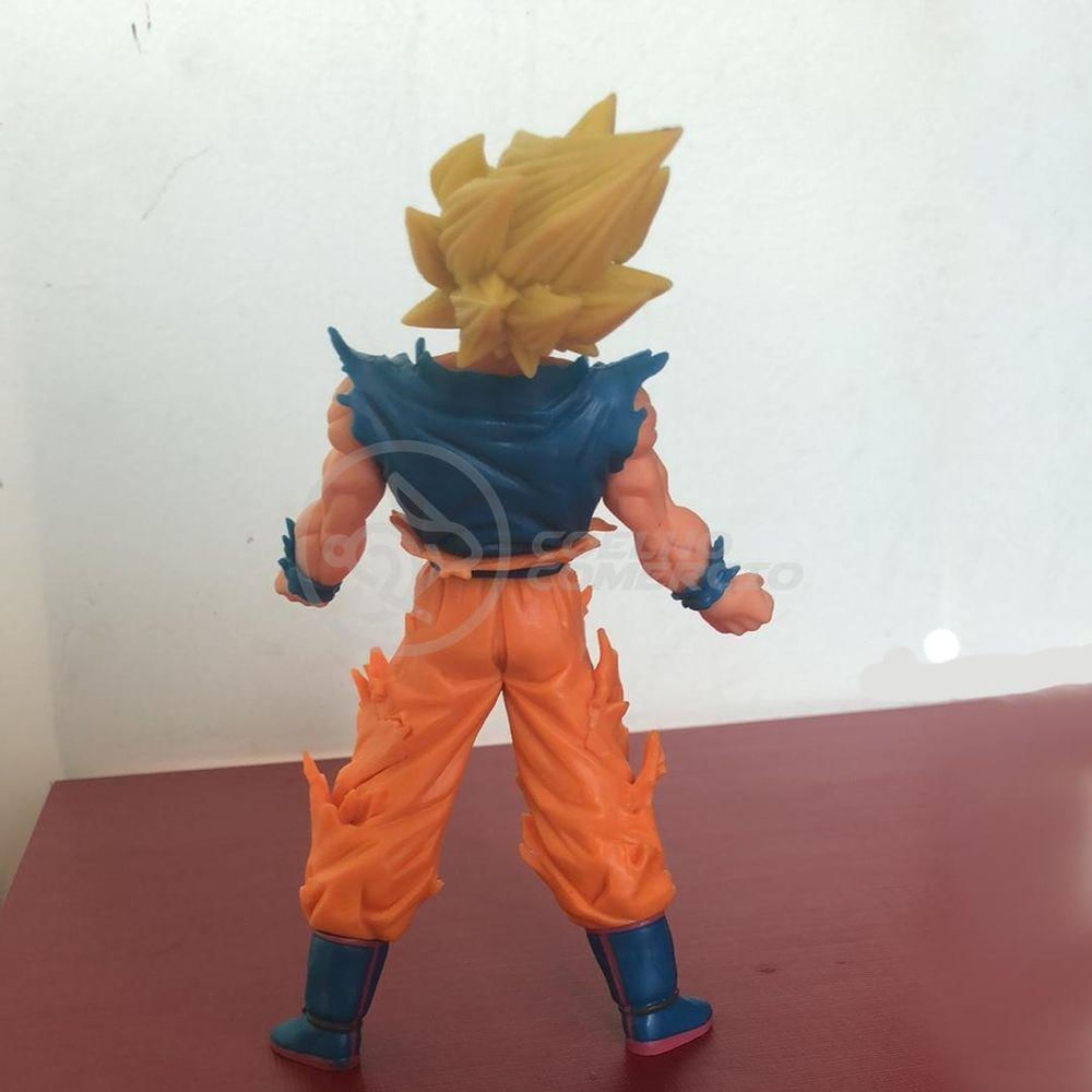 Boneco Action Figure Miniatura Goku Super Sayajin 2 Colecionáveis Dragon  Ball Z Super - 20cm