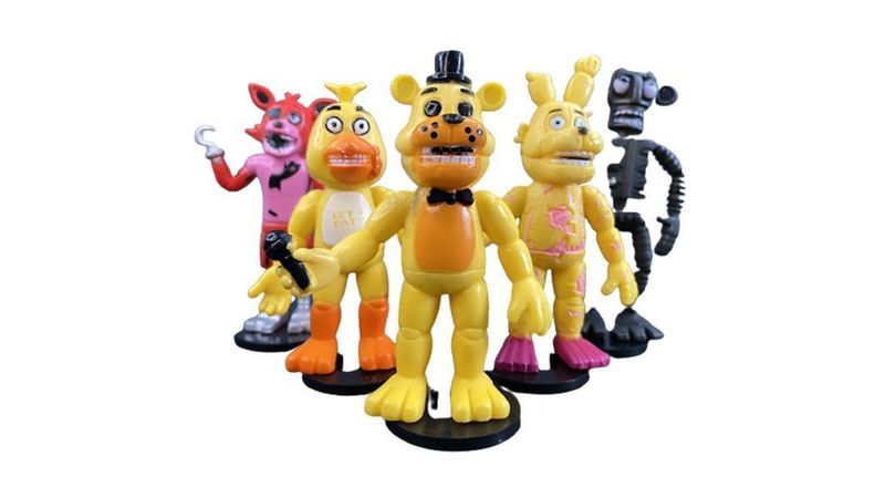 Kit 6 Bonecos Five Nights At Freddy 'S Action Figure Nº15 - Casa & Vídeo