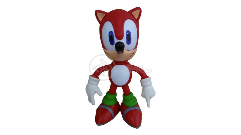 Sonic e Sonic Vermelho Collection - 2 Bonecos Grandes - Super Size