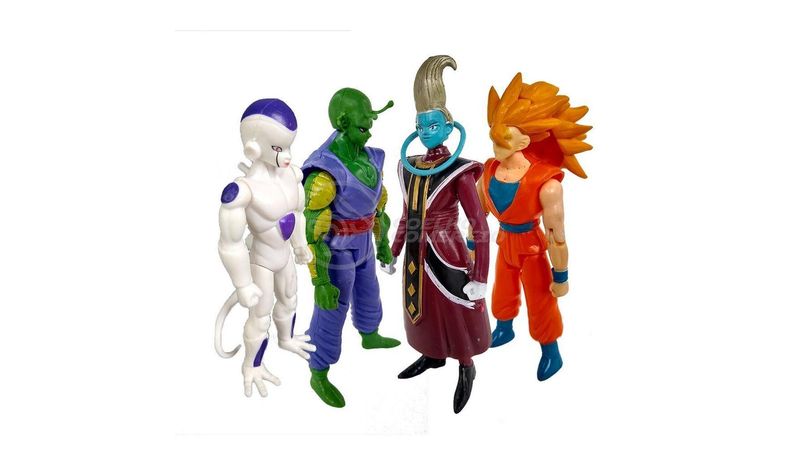 Kit Conjunto 3 Bonecos Dragon Ball Z dbz Super Goku Super Sayajin