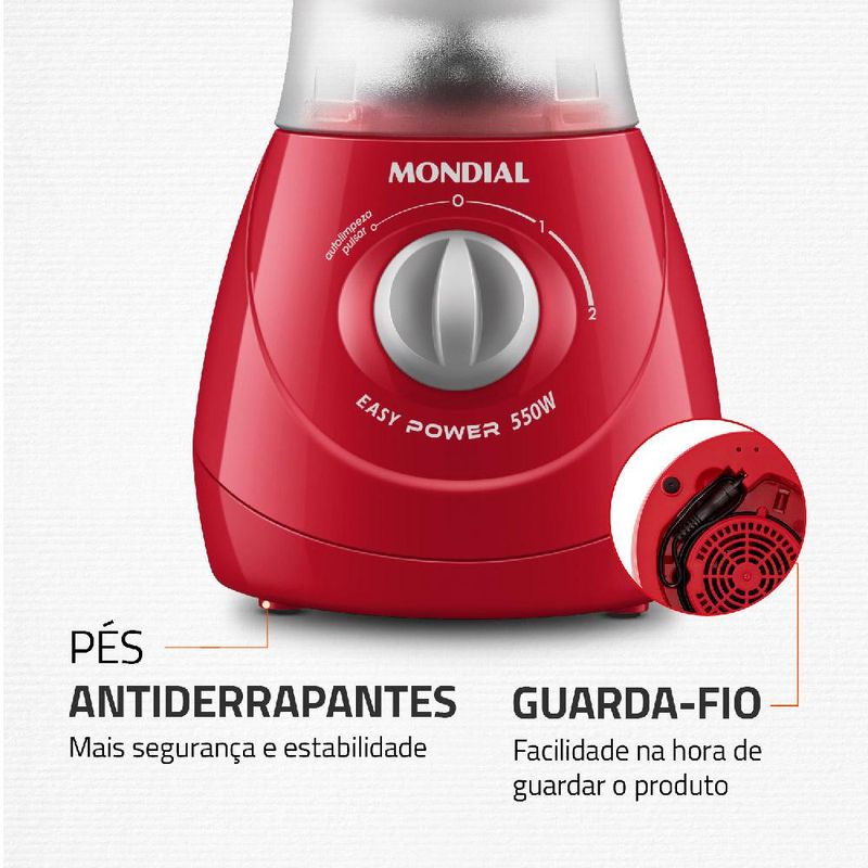 Liquidificador-Mondial-Easy-Power-L550-Vermelho-127V-1736892e