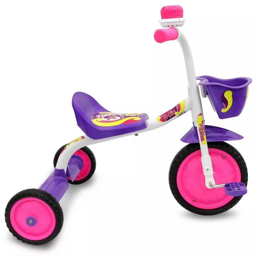 Triciclo 3 Rodas Bicicleta Infantil Menina Ultra Bike com o Melhor