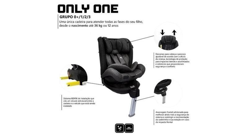 Cadeira para Auto ABC Design Only One 360º ISOFIX