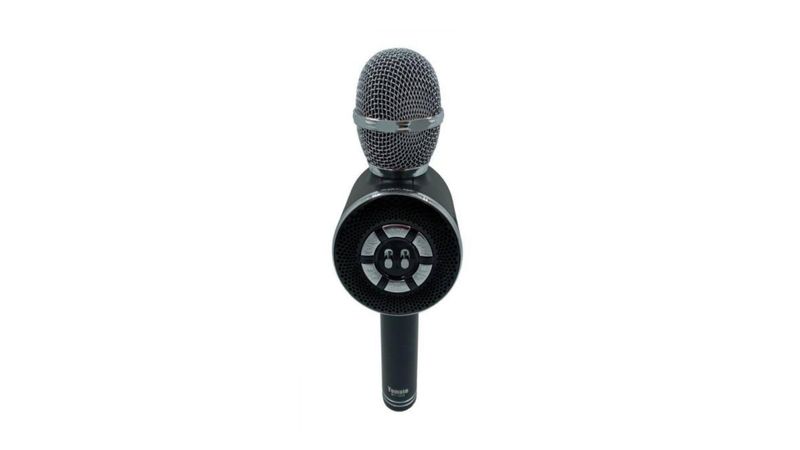 Microfone De Karaoke Com Bluetooth Recarregável - Tomate - Animus