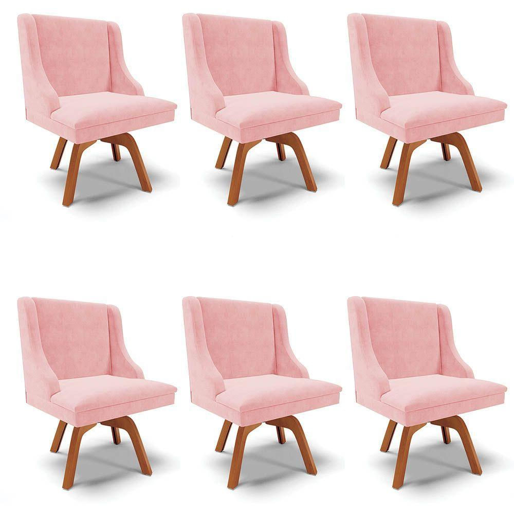 Cadeira Comfy Shelly Estofada Suede Rosa, Base Giratória Dourada - Comfy  Comfy - Cadeiras e Artigos de Escritório