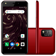 Smartphone Positivo Twist 4G S509 32GB Tela de 5 Polegadas Dual SIM Vermelho Rubber