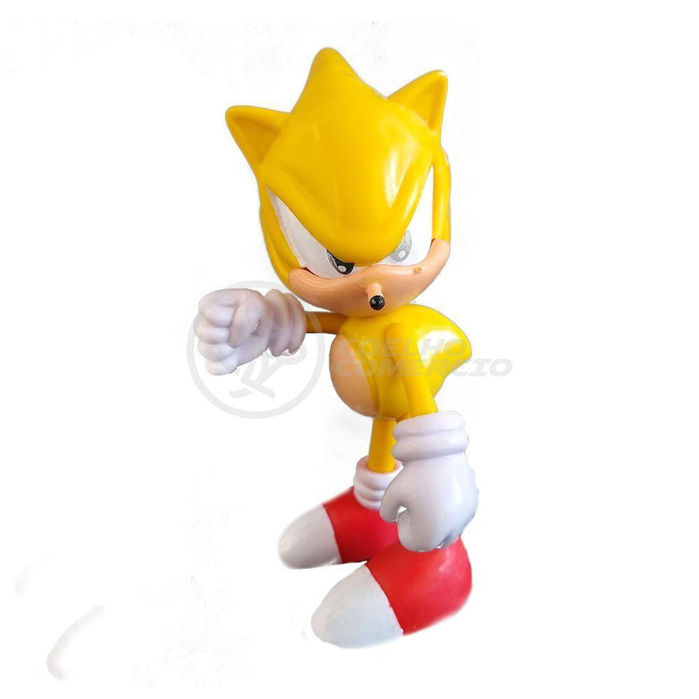 Bonecos Sonic Grande 23Cm Caixa Azul Brinquedo Melhor Jogo