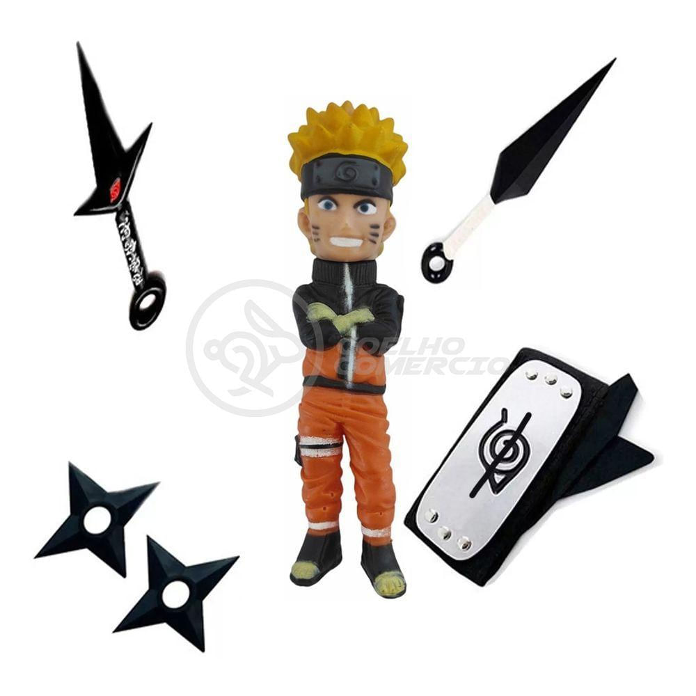 kit Bandana Naruto aldeia da folha Renegado, Kunai, Shuriken e