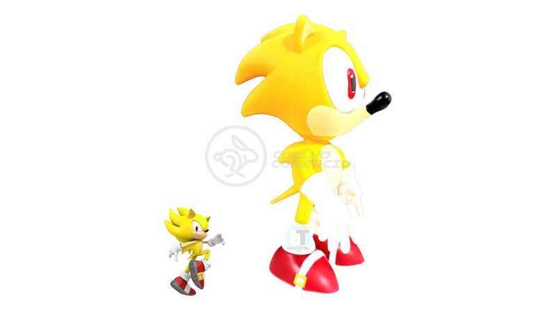 Boneco Super Sonic Grande Articulado Coleção 