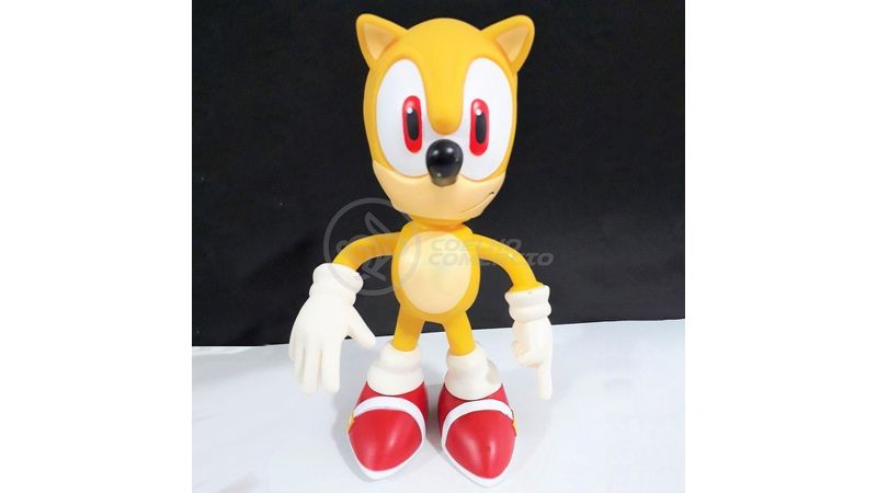 Boneco Action Figure Super Sonic 23cm Sonic - Casa & Vídeo