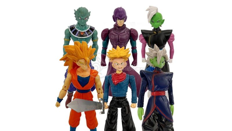 Kit 6 Bonecos Dragon Ball Super Goku Ssj3, Zamasu - WebContinental